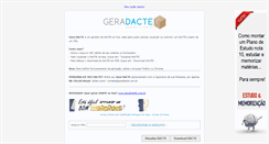 Desktop Screenshot of geradacte.com.br